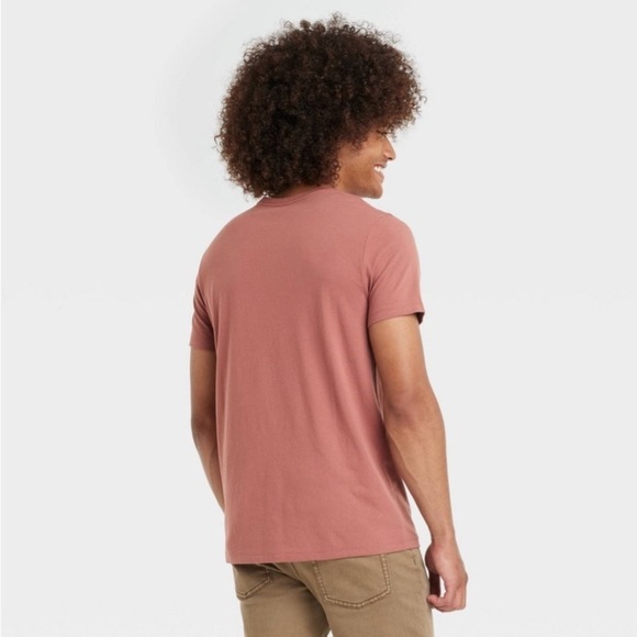 Men's Crewneck Short Sleeve T-Shirt - Goodfellow & Co Cinnamon new - Picture 2 of 6